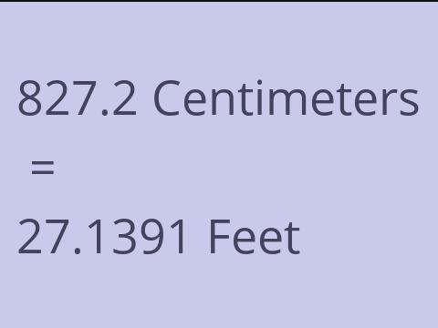 827.2 CM TO FEET