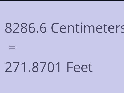 8286.6 CM TO FEET