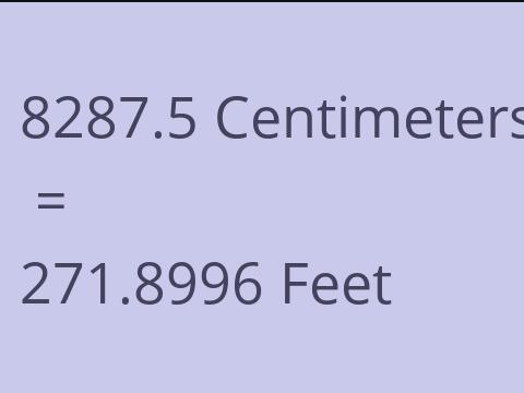 8287.5 CM TO FEET