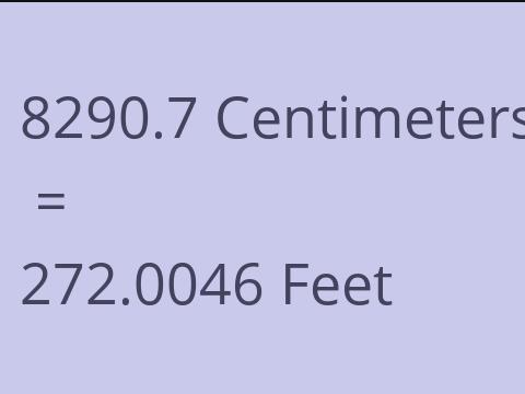 8290.7 CM TO FEET