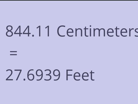 844.11 CM TO FEET