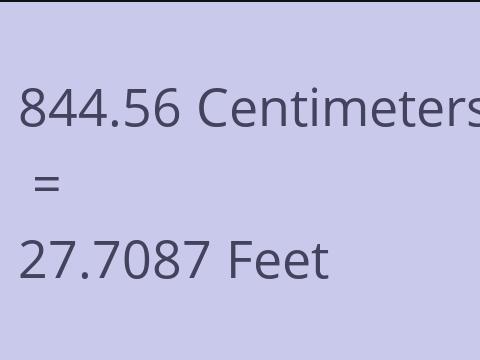 844.56 CM TO FEET