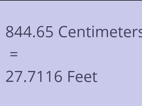 844.65 CM TO FEET