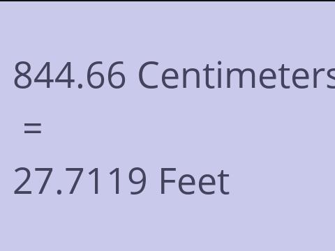 844.66 CM TO FEET