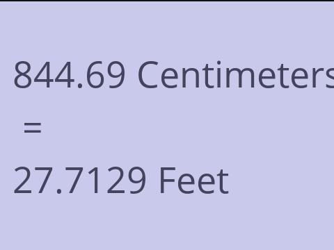 844.69 CM TO FEET