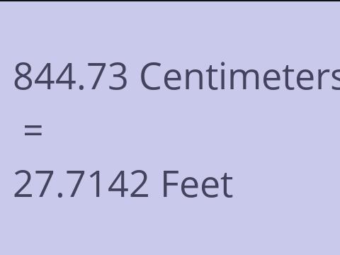 844.73 CM TO FEET