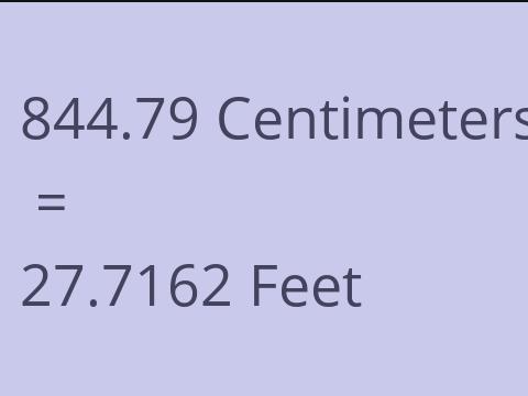 844.79 CM TO FEET