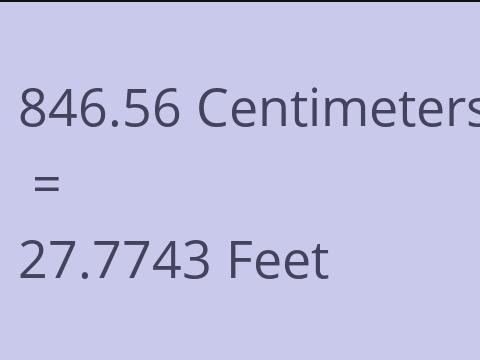 846.56 CM TO FEET