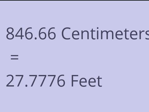 846.66 CM TO FEET