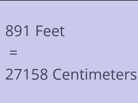 891 FEET TO CM