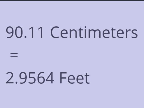 90.11 CM TO FEET