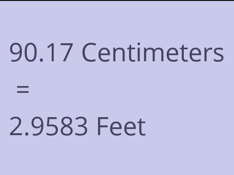 90.17 CM TO FEET