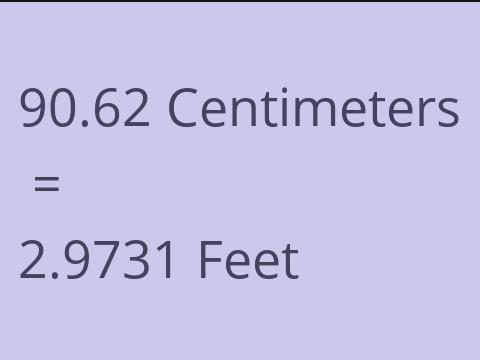 90.62 CM TO FEET