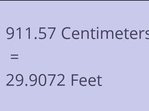 911.57 CM TO FEET