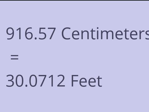 916.57 CM TO FEET