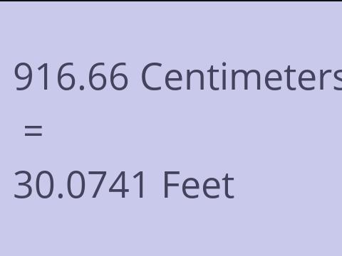 916.66 CM TO FEET