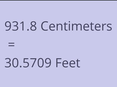 931.8 CM TO FEET