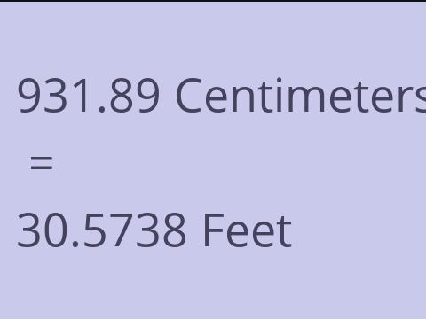 931.89 CM TO FEET