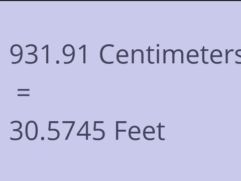 931.91 CM TO FEET