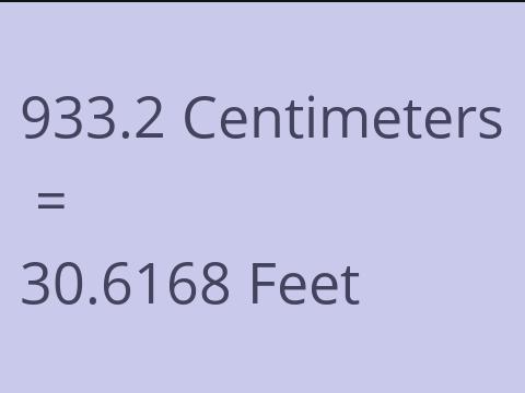 933.2 CM TO FEET