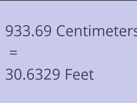 933.69 CM TO FEET