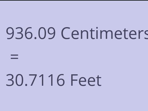 936.09 CM TO FEET