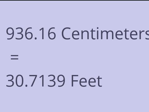 936.16 CM TO FEET