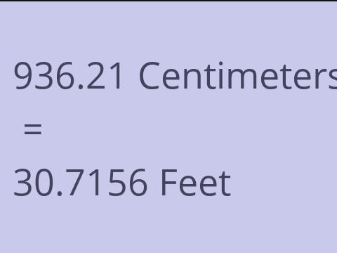 936.21 CM TO FEET