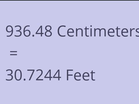 936.48 CM TO FEET