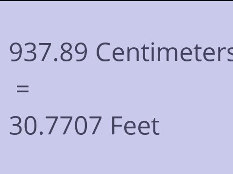 937.89 CM TO FEET