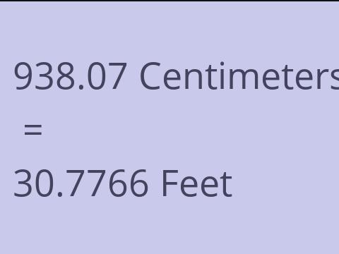 938.07 CM TO FEET