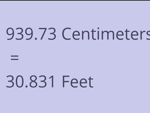 939.73 CM TO FEET