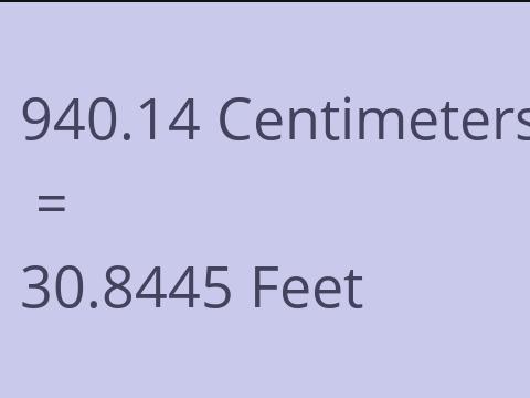 940.14 CM TO FEET