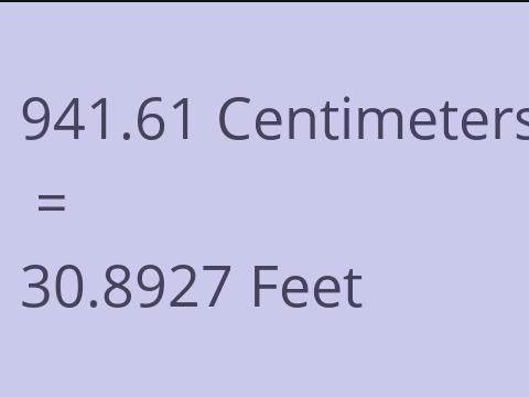 941.61 CM TO FEET