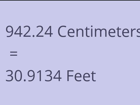 942.24 CM TO FEET