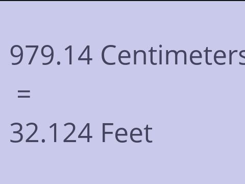 979.14 CM TO FEET